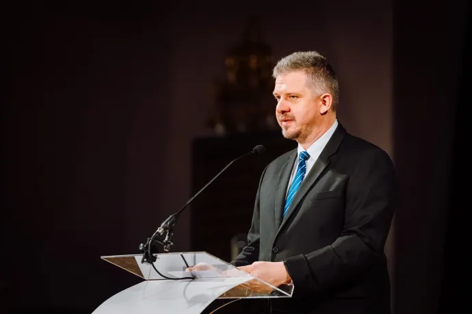 Soós Zoltán beszédet mondott a Kultúrpalotában a Magyar Kultúra Napján, 2025. január 22-én, amiben azt hangsúlyozta, hogy Marosvásárhely a kultúra városa – Fotó: Soós Zoltán hivatalos Facebook oldala