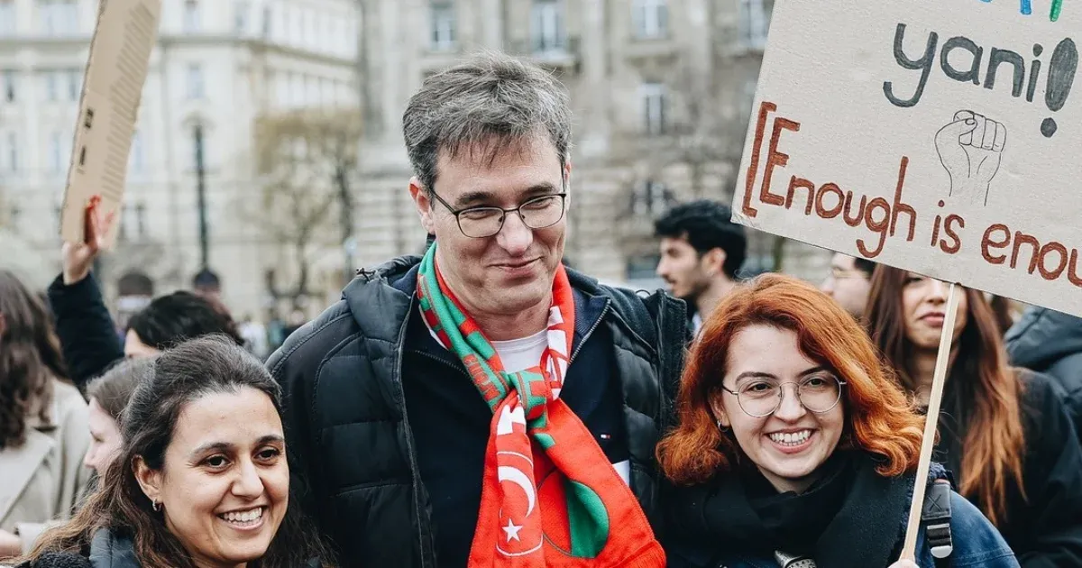 A budapesti törökök is tüntettek Ekrem İmamoğlu isztambuli polgármester letartóztatása ellen