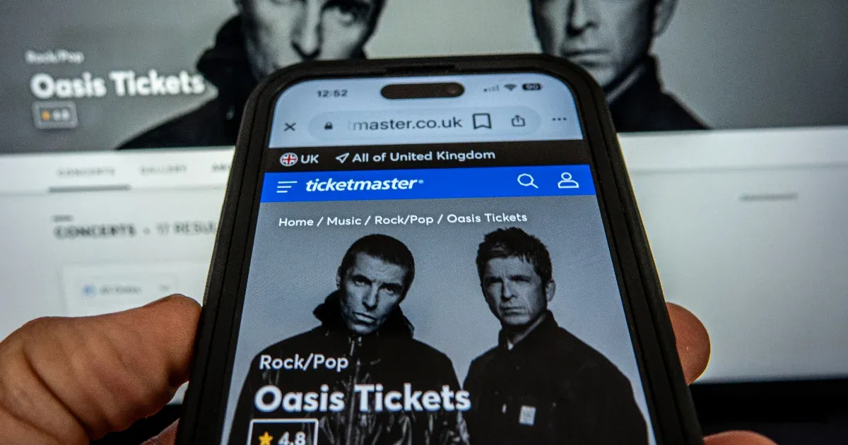 A Ticketmaster törvényt sérthetett az Oasis-jegyek eladásánál