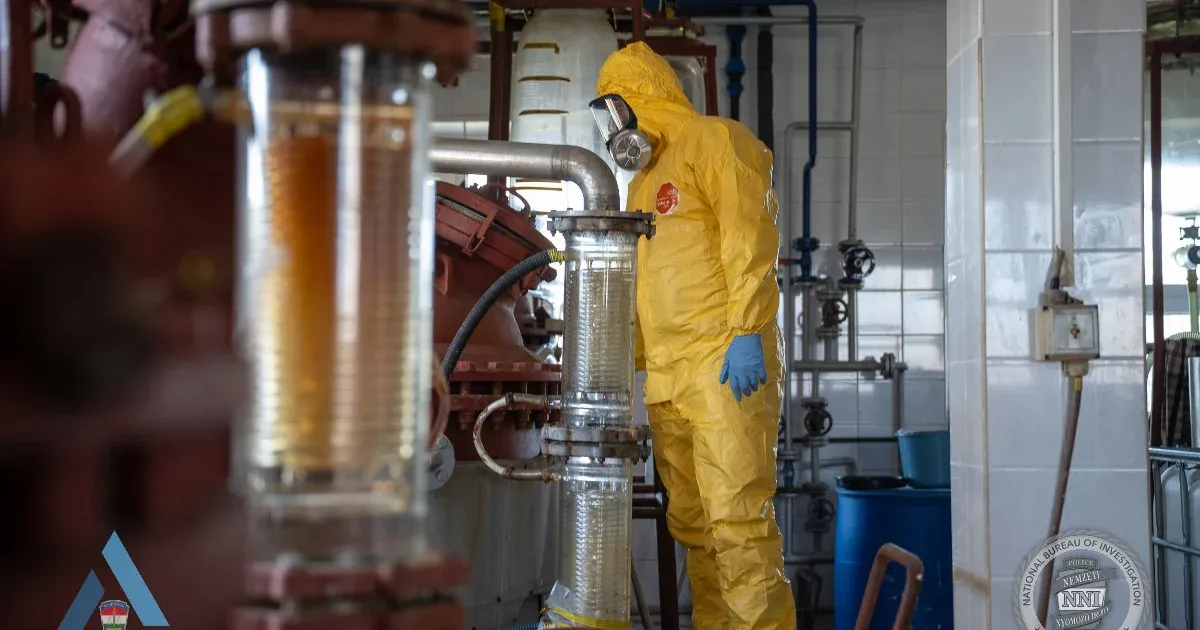 Hatalmas hordók, zsákok, lombikok mindenhol: tisztára Breaking Bad a csepeli droggyár