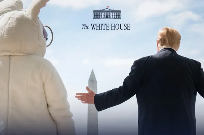 Trump húsvét alkalmából tombolva gyalázta Bident, a baloldalt és a bírókat