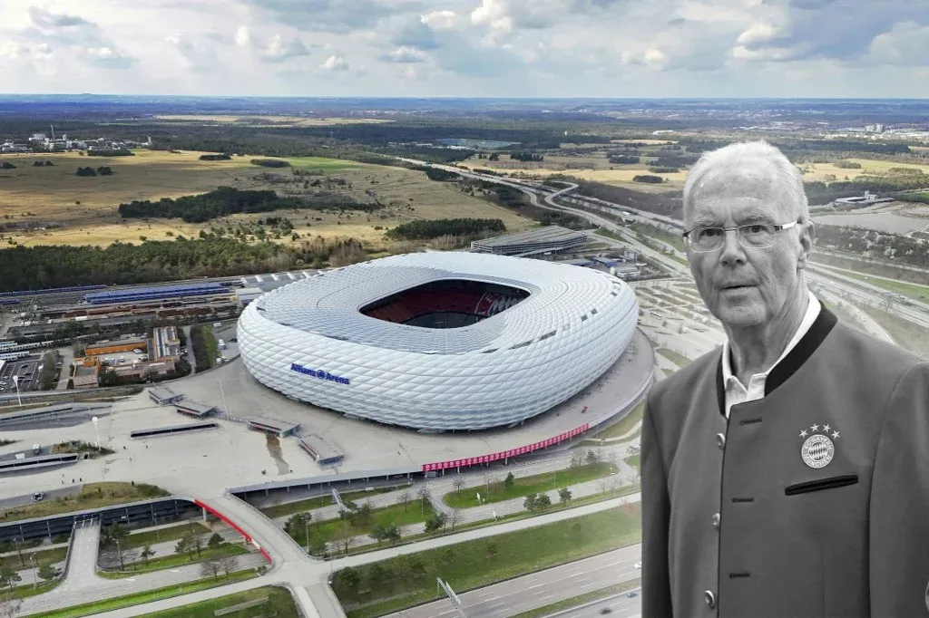 Franz Beckenbauerről nevezték el azt a teret, ahol a Bayern stadionja áll
