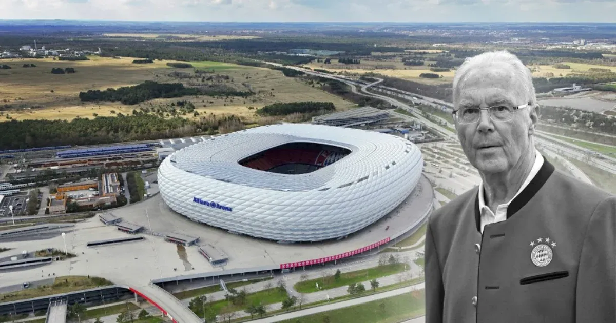 Franz Beckenbauerről nevezték el azt a teret, ahol a Bayern stadionja áll