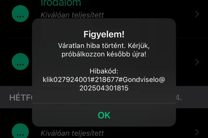 Az Apple miatt nem működik a Kréta Szülőknek alkalmazás iOS-en