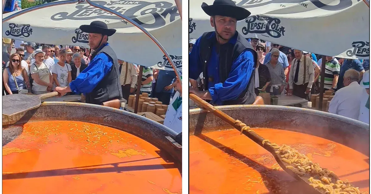 Rekord: 1500 liter pacalpörköltet főztek Dunapatajon
