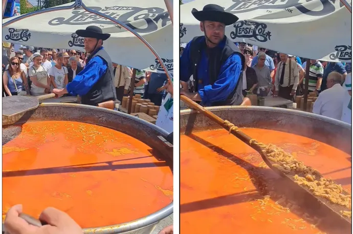 Rekord: 1500 liter pacalpörköltet főztek Dunapatajon