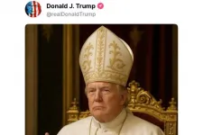 Páparuhás AI-képpel borzolja a kedélyeket Donald Trump