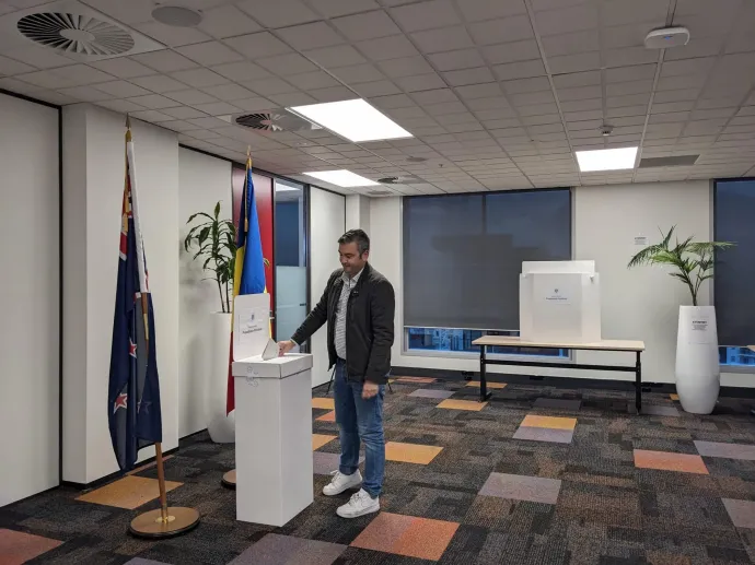 Az új-zélandi Aucklandben május elsejétől lehetett szavazni – Fotó: Románia melbourni konzulátusának Facebook-oldala