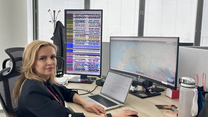 Husar Amália, a Wizz Air irányítási központjának vezetője / Fotó: Wizz Air