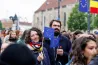 Örömódával indult, Nicușorral ért véget az Európa-napi demonstráció Kolozsváron