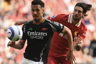 Szoboszlai gólpasszával is csak döntetlen lett a Liverpool-Arsenal