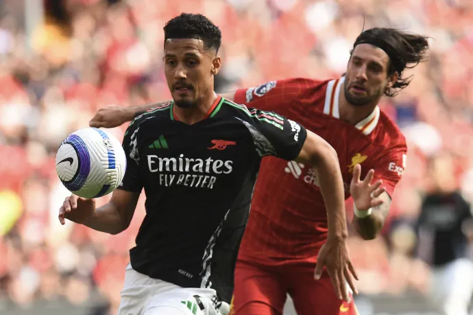 Szoboszlai gólpasszával is csak döntetlen lett a Liverpool-Arsenal