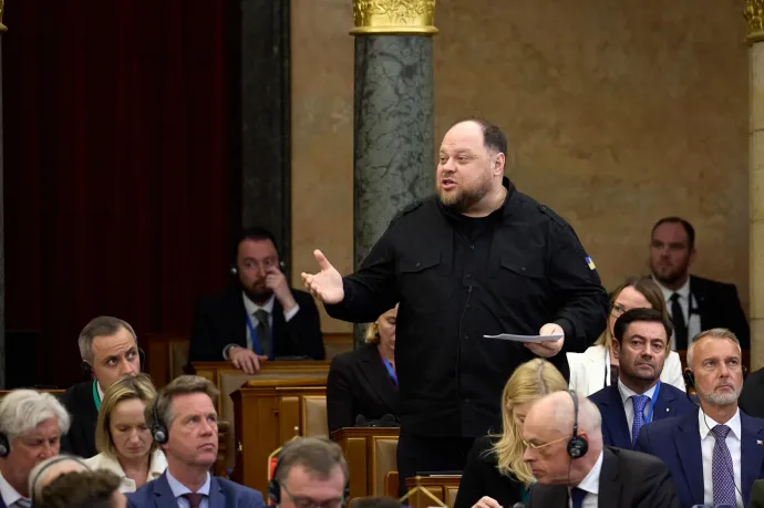 Ukrajna kész a tűzszünetre, jelentette ki a magyar parlamentben az ukrán házelnök