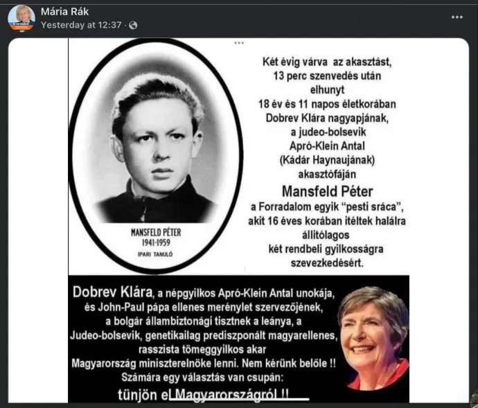 Forrás: Facebook