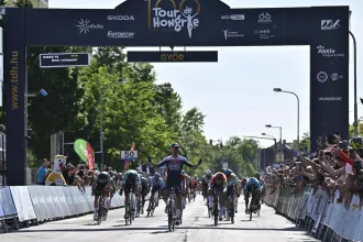 Pelikán János összetettben 3. a Tour de Hongrie első szakasza után, amit egy kanyarbevétel döntött el