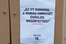 Több ezer lejes bírságot kaptak a Simion szélsőséges mondatait Csíkszeredában kiplakátolók