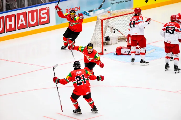 Hoki-vb: Fantasztikusan kezdett, de nagy vereséget szenvedett a dánok ellen a magyar válogatott