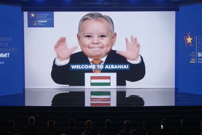 Íme a Bébiorbán: MI-generált csecsemőkkel köszöntötték a vezetőket az albániai csúcstalálkozón