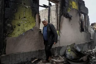 Kilencen meghaltak egy civil ukrán busz elleni orosz dróncsapásban