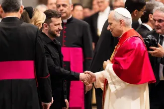 XIV. Leó pápa fogadta Volodimir Zelenszkijt