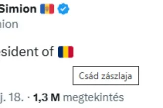 Simion véletlenül a csádi zászlóval jelentette be, hogy megnyerte a román választást