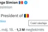 Simion véletlenül a csádi zászlóval jelentette be, hogy megnyerte a román választást