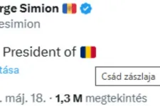 Simion véletlenül a csádi zászlóval jelentette be, hogy megnyerte a román választást