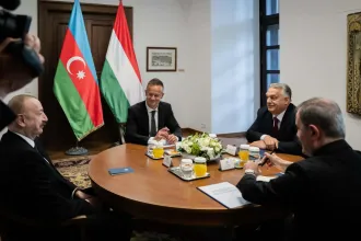 Orbánék a Karmelitában tárgyaltak az azeri elnökkel