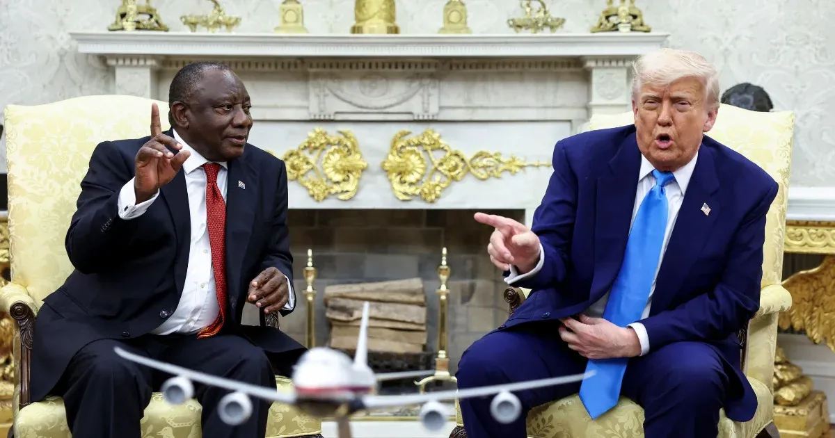 A dél-afrikai elnök idegeit is letesztelte Donald Trump a Fehér Házban