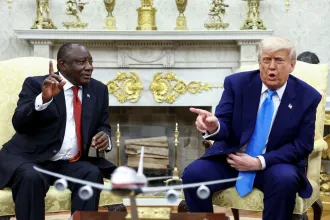 A dél-afrikai elnök idegeit is letesztelte Donald Trump a Fehér Házban