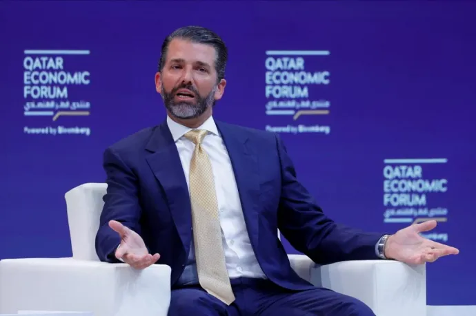 Trump Jr. Katarban – Fotó: Karim Jaafar / AFP or licensors