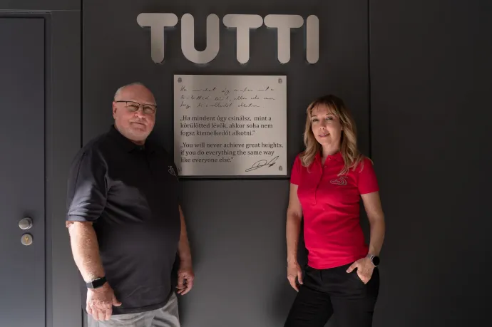A Tutti korábbi és mostani vezetője, Prohászka Ottó és Prohászka Andrea – Fotó: TUTTI