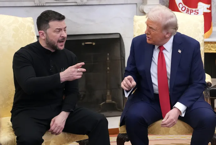 Zelenszkij és Trump az Ovális Irodában 2025. február 28-án – Fotó: Andrew Harnik / Getty Images