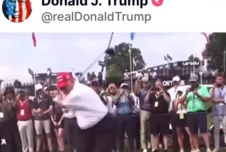Trump már olyan kamuvideót oszt meg, amin egy golflabdával trafálja telibe Bruce Springsteent