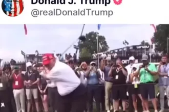 Trump már olyan kamuvideót oszt meg, amin egy golflabdával trafálja telibe Bruce Springsteent