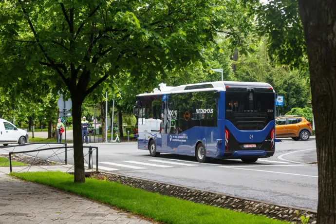 Önvezető elektromos autóbuszt teszteltek Kolozsváron