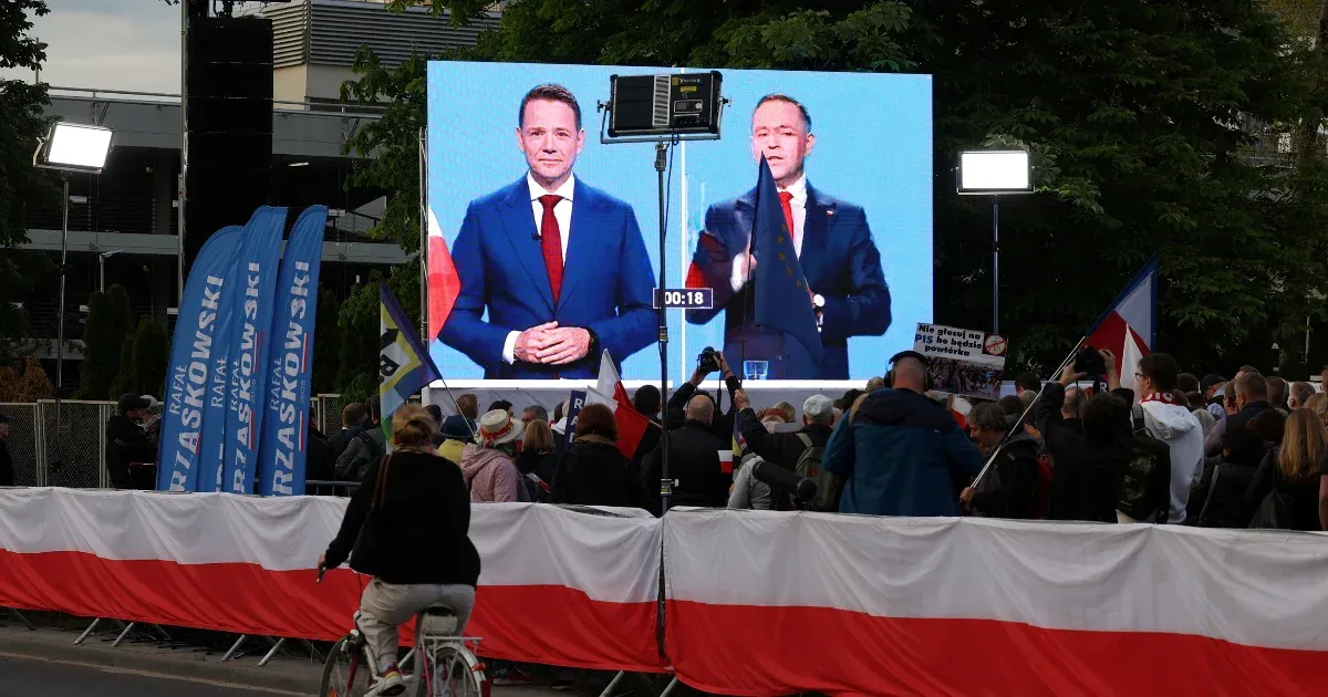 Egy kilakoltatott család és egy eltakart száj lettek a lengyel elnökjelölti vita fő témái