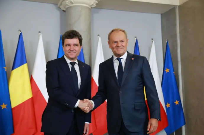 Donald Tusk fogadta a Varsóba látogató Nicușor Dant