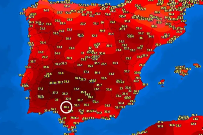 Spanyolországban már július van, 40 fok fölé emelkedett a hőmérséklet