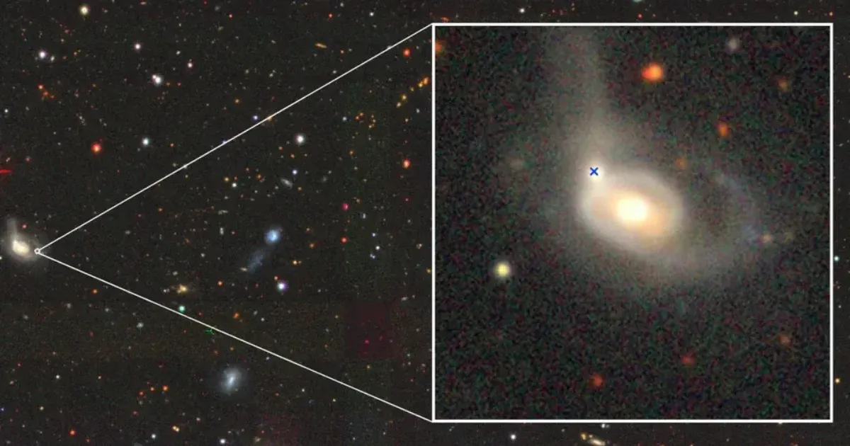 Ilyet is ritkán látni: fekete lyuk szakít szét egy csillagot két galaxis ütközésében