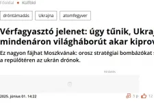 Először atombombázó oroszokról írt a Mandiner, aztán gyorsan átírta a címet világháborút akaró ukránokra
