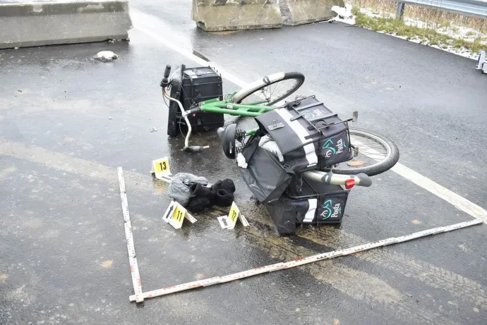 A kirabolt postás kerékpárja – Fotó: Police.hu
