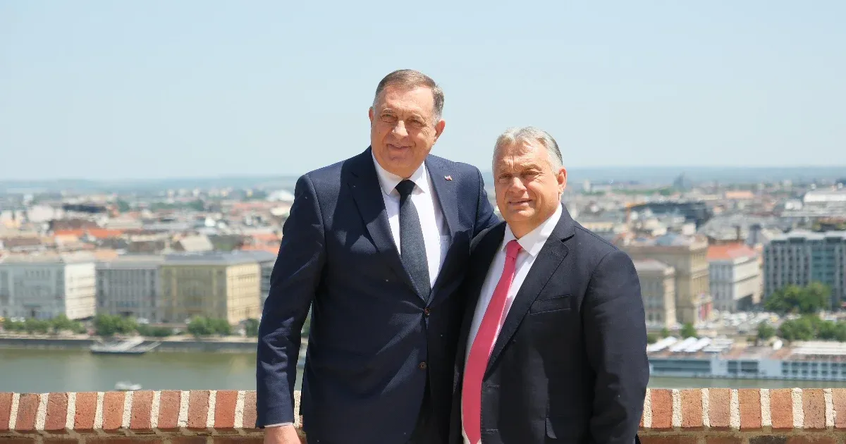 Orbán Viktor fogadta a hazájában körözött Milorad Dodikot