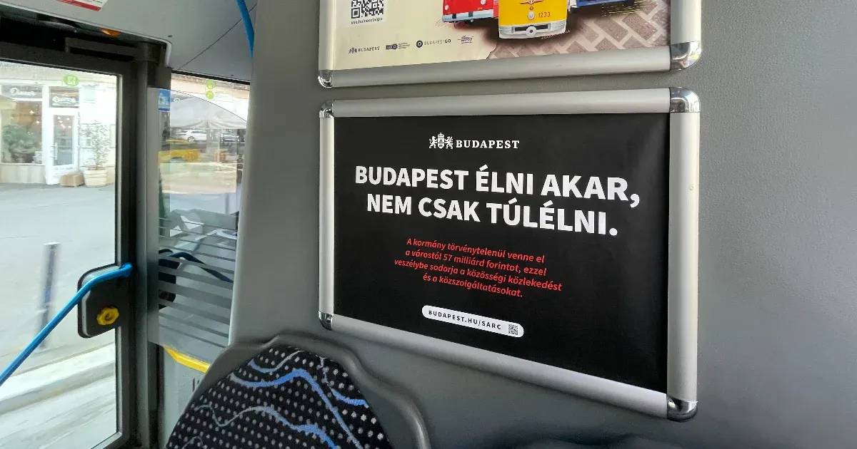 Budapest élni akar, nem csak túlélni – fekete plakátok jelentek meg a fővárosban
