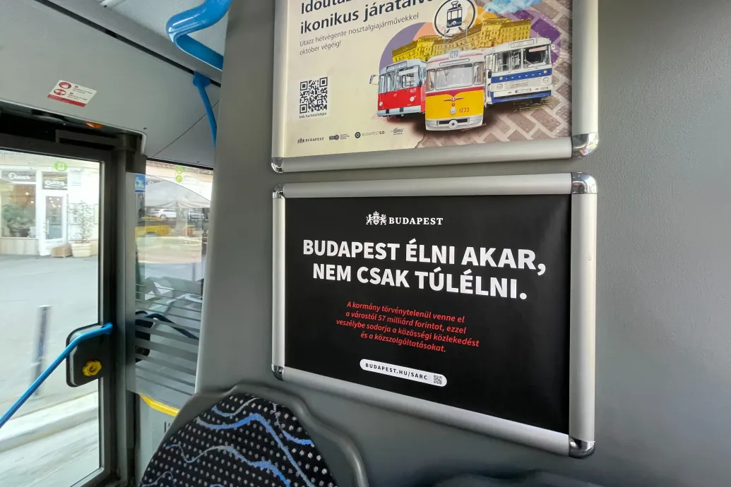 Budapest élni akar, nem csak túlélni – fekete plakátok jelentek meg a fővárosban – Forrás: Telex.hu