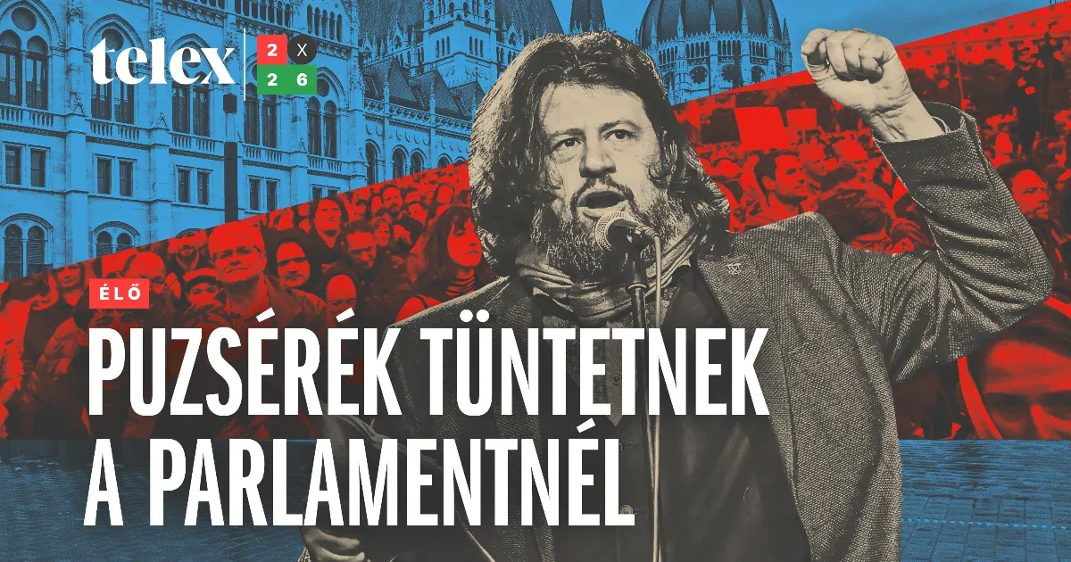„Meg akarnak minket fojtani” – élőben közvetítettük Puzsérék tüntetését