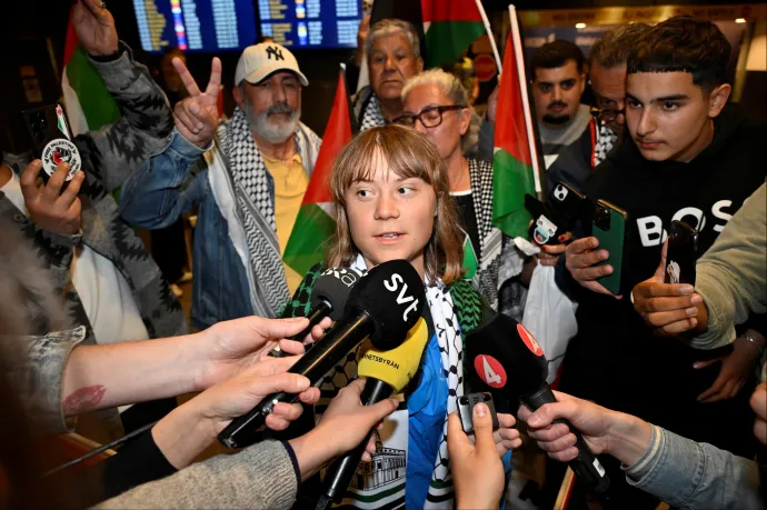 Greta Thunbergnek esélye sem volt áttörni a gázai blokádot, de nem is ez volt a célja