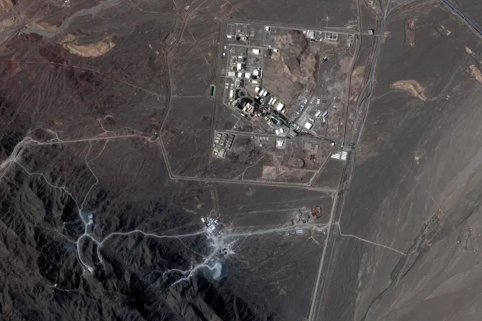 A natanzi létesítmény egy 2025. május 20-i műholdfelvételen – Fotó: Planet Labs / AFP