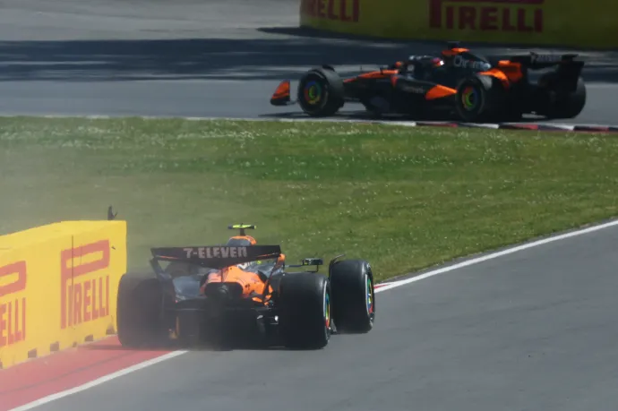 McLaren-dráma Kanadában: ütköztek a Forma-1 pontversenyének éllovasai
