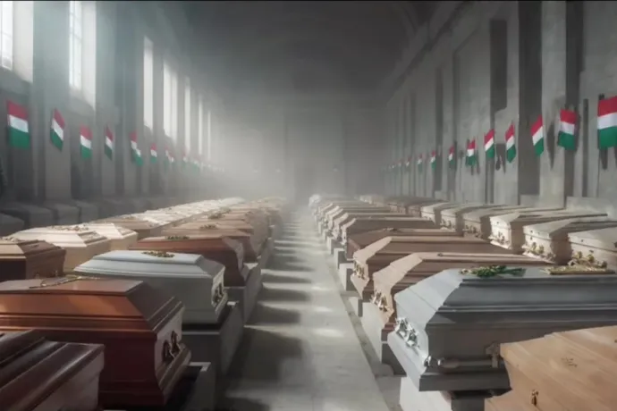 Vérző fejű, magyar zászlót lengető MI-katonákkal kampányol Orbán az ukrán EU-csatlakozás ellen